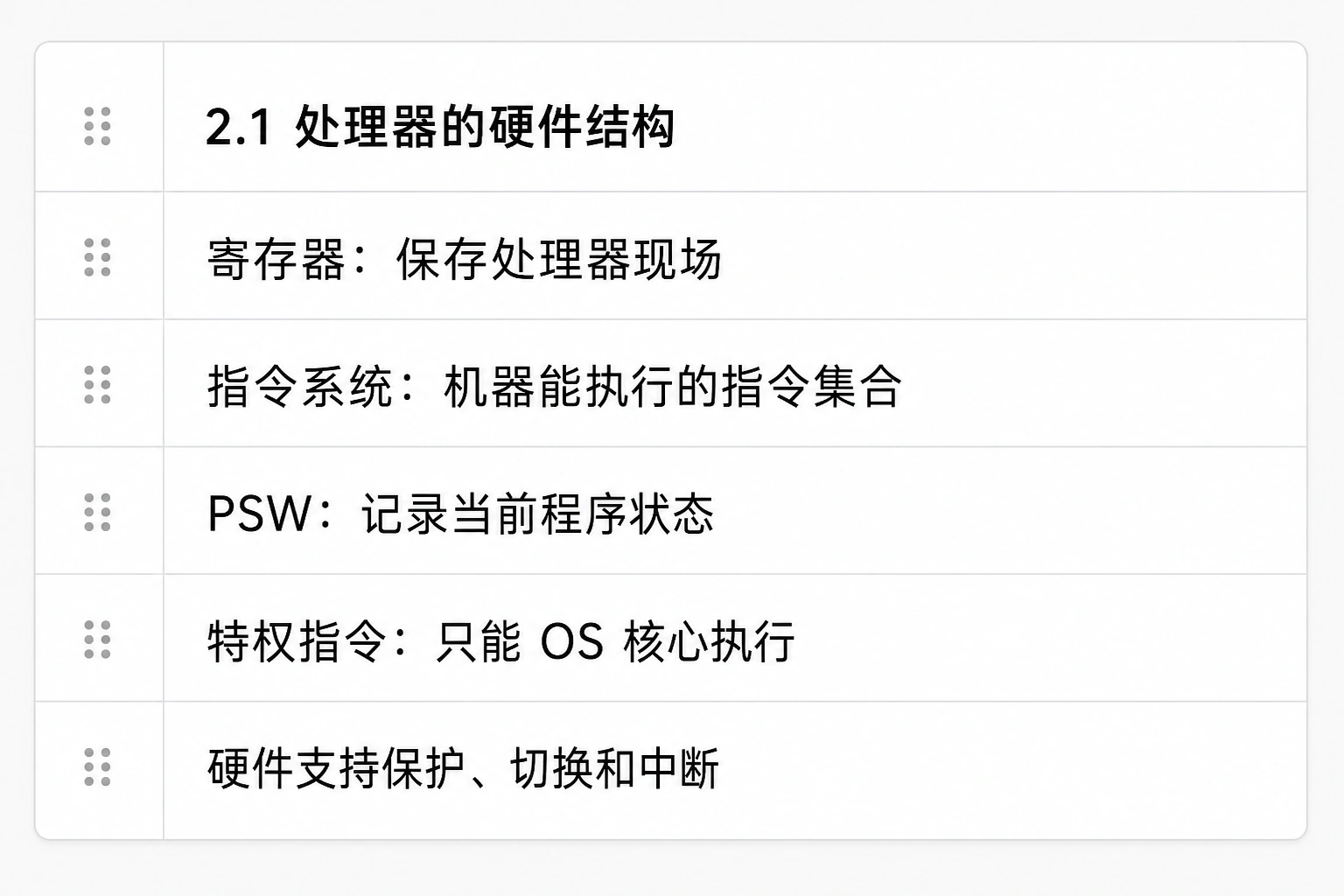 知识点插图：2.1 处理器的硬件结构