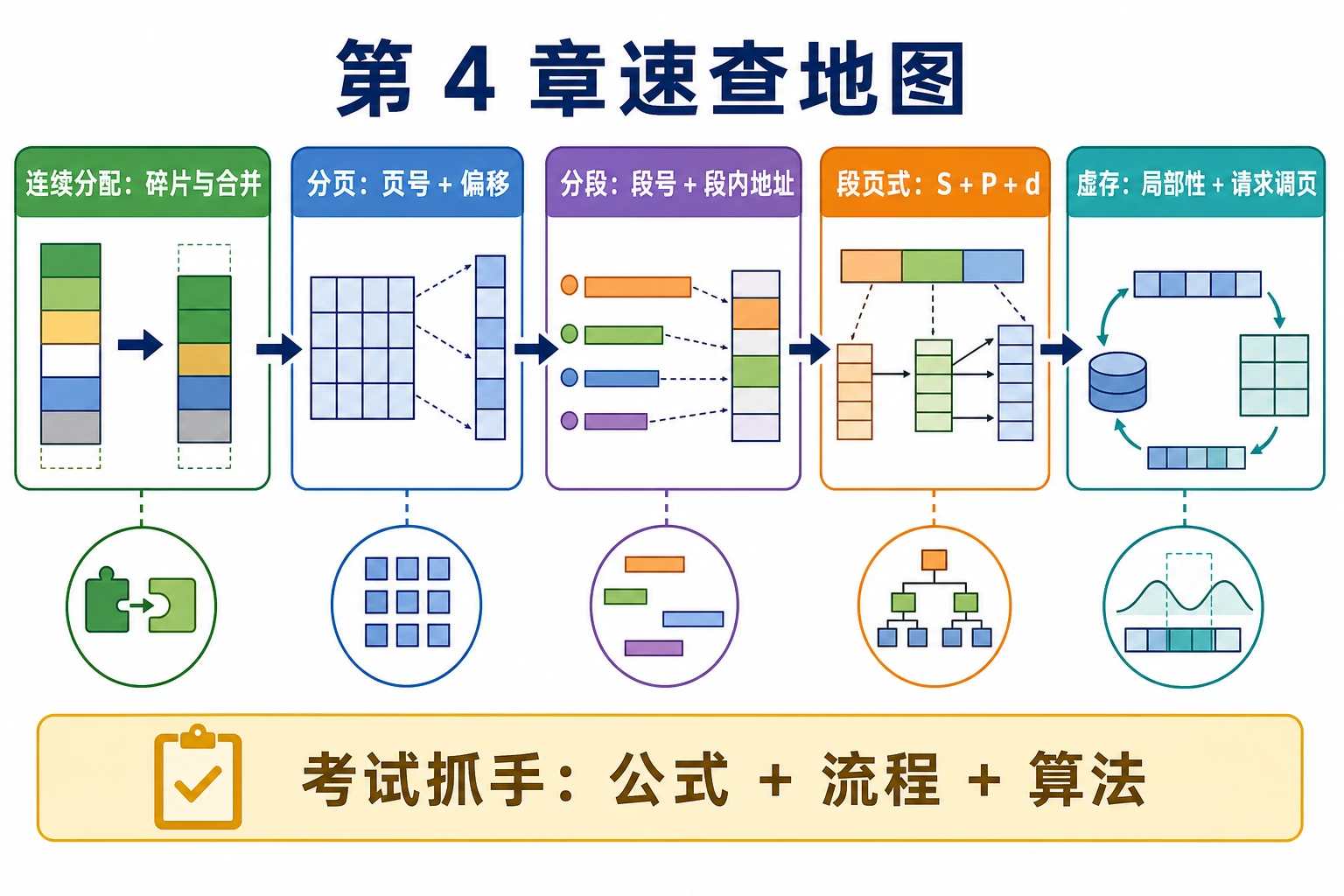 知识点插图：4.8 章末速查 + 计算题模板